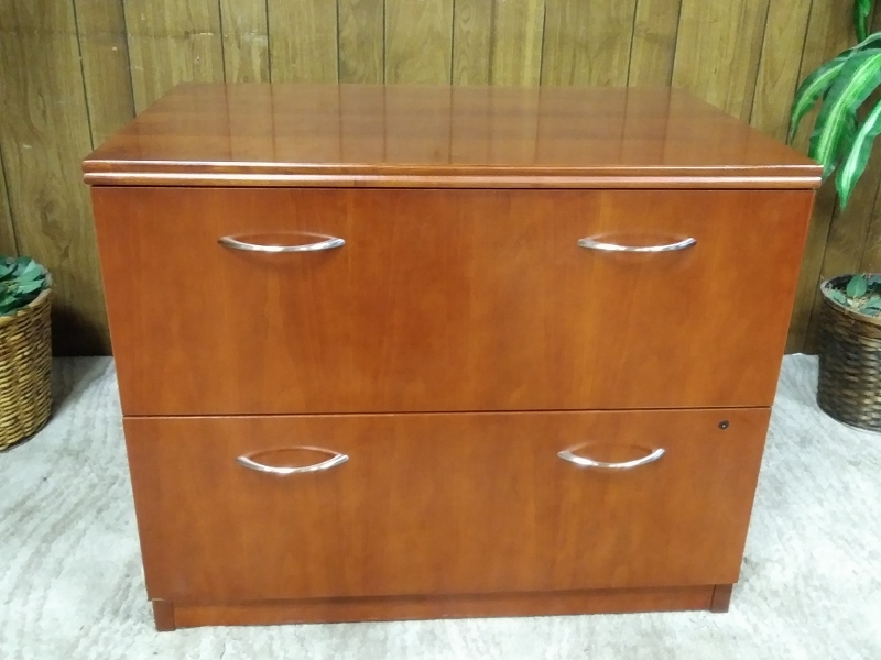 2 Drawer Wood Lateral-image