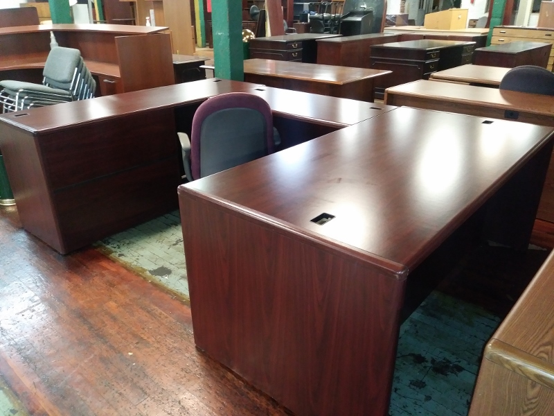 U Shape Desks Used Office School Furniture Kings Mountain