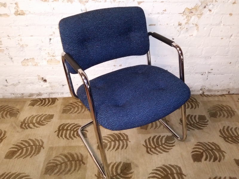 Blue Fabric Side/Reception Chair main image
